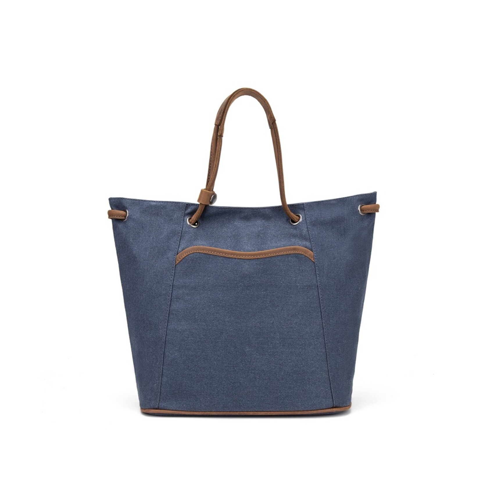 Beige Minimalist Canvas Shoulder Bag