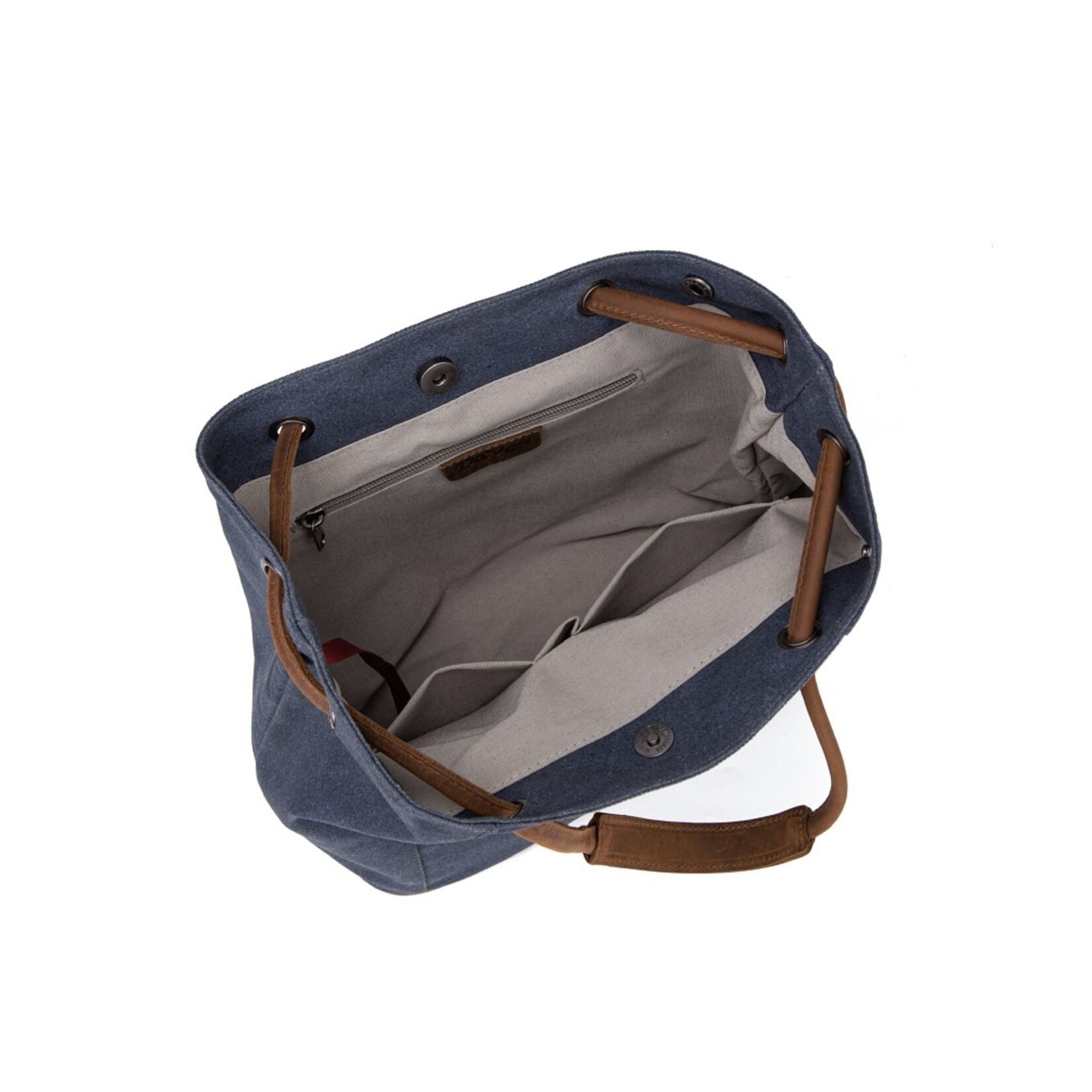 Blue Minimalist Canvas Shoulder Bag