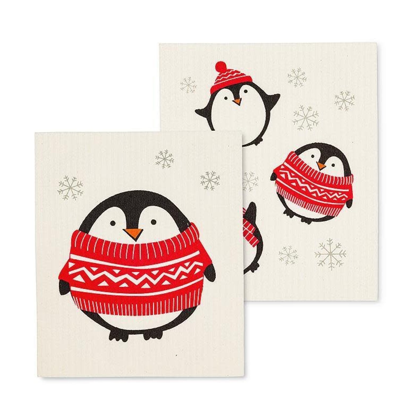Swedish Dishcloth Holiday Penguin - Set of 2