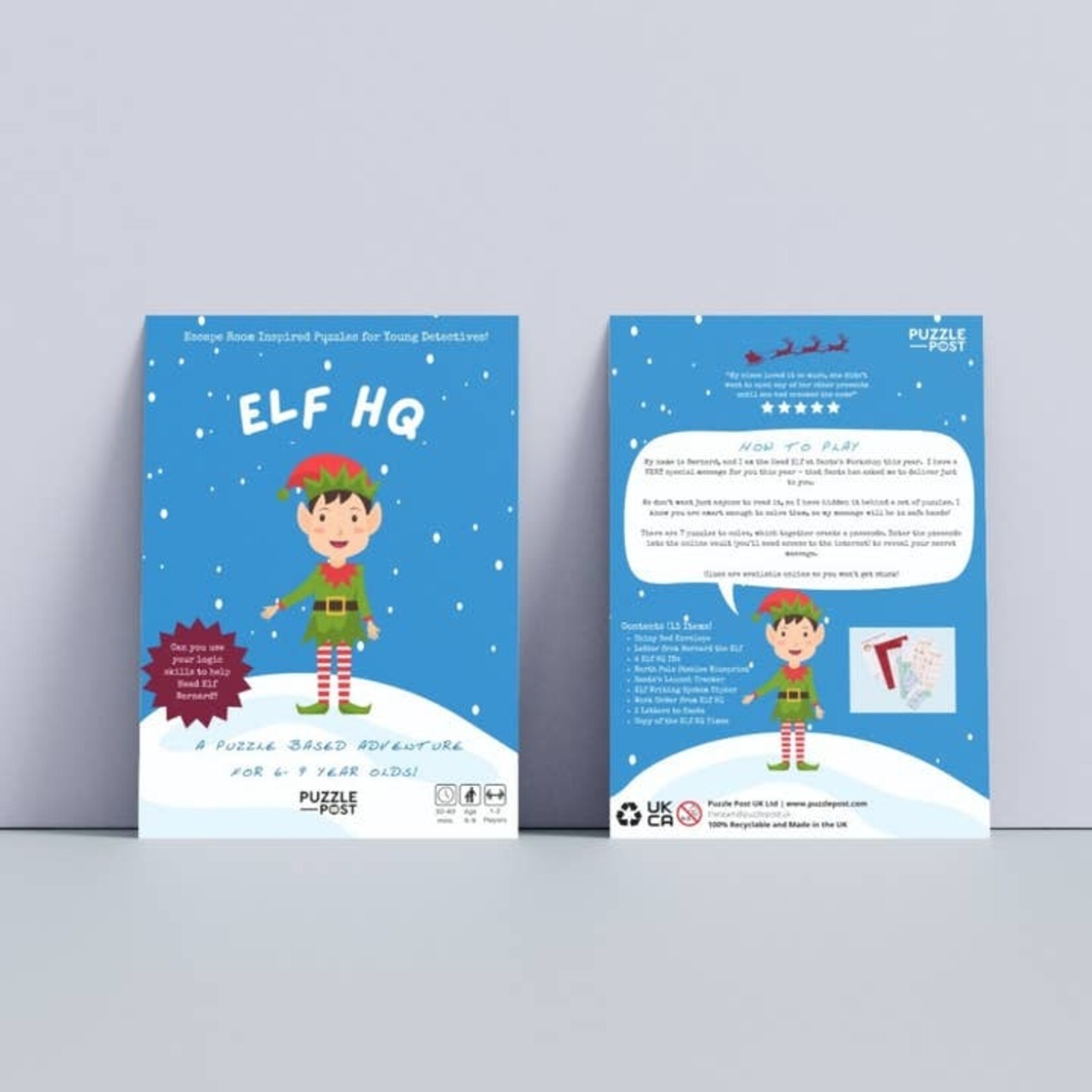 Children's Christmas Escape Room Game - Elf HQ