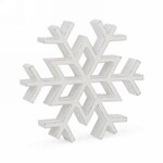 White & Natural Snowflake Decor