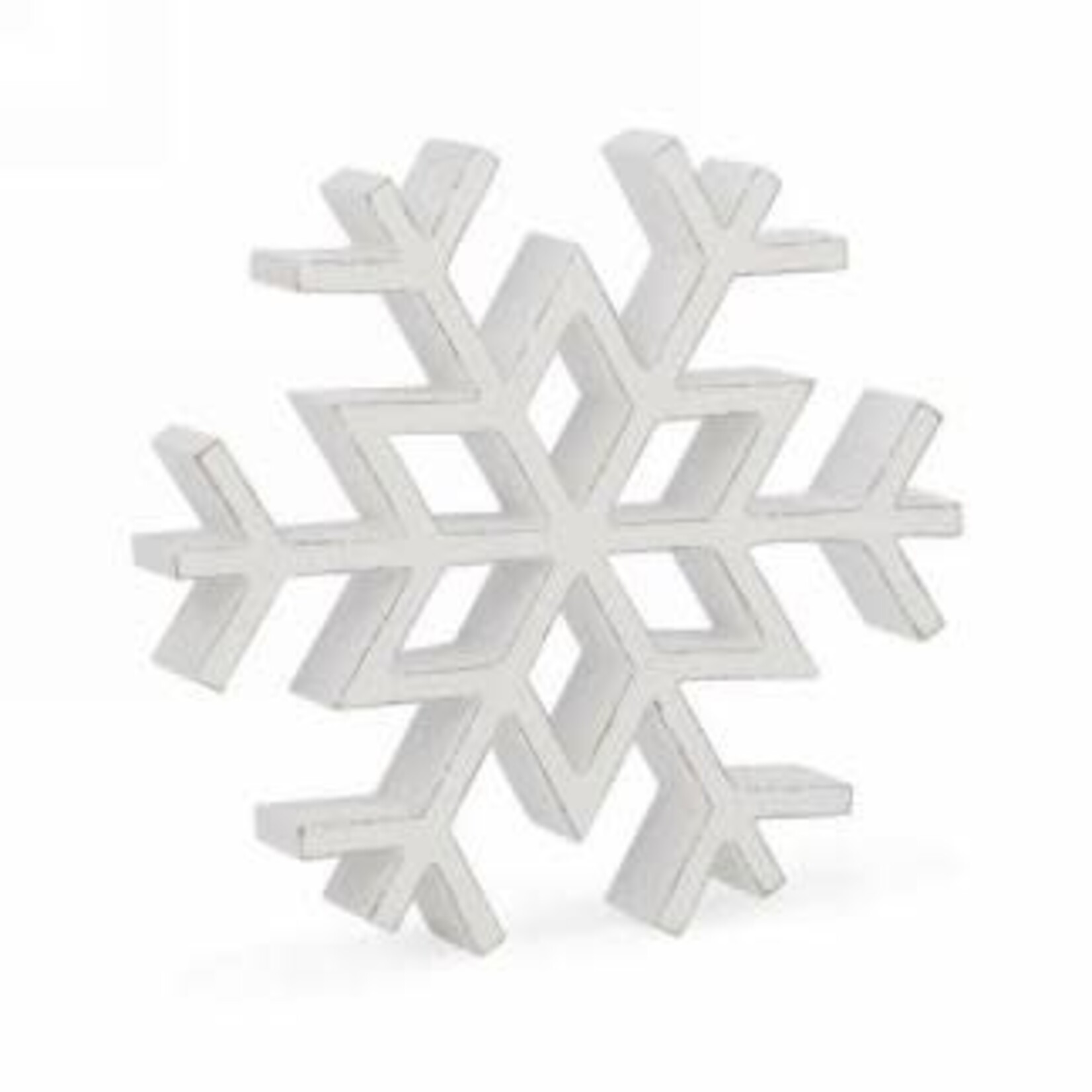 White & Natural Snowflake Decor