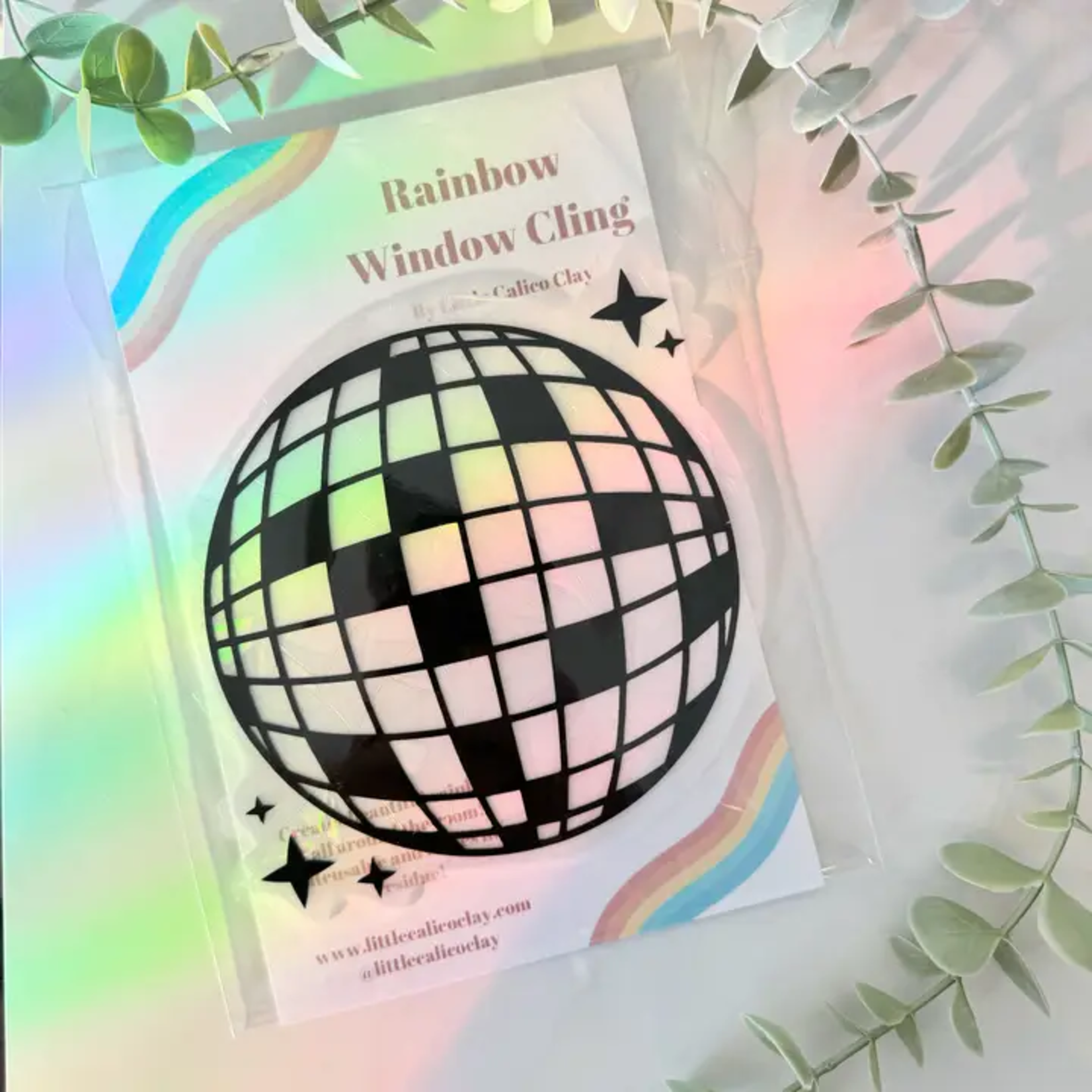 Disco Ball Rainbow Suncatcher