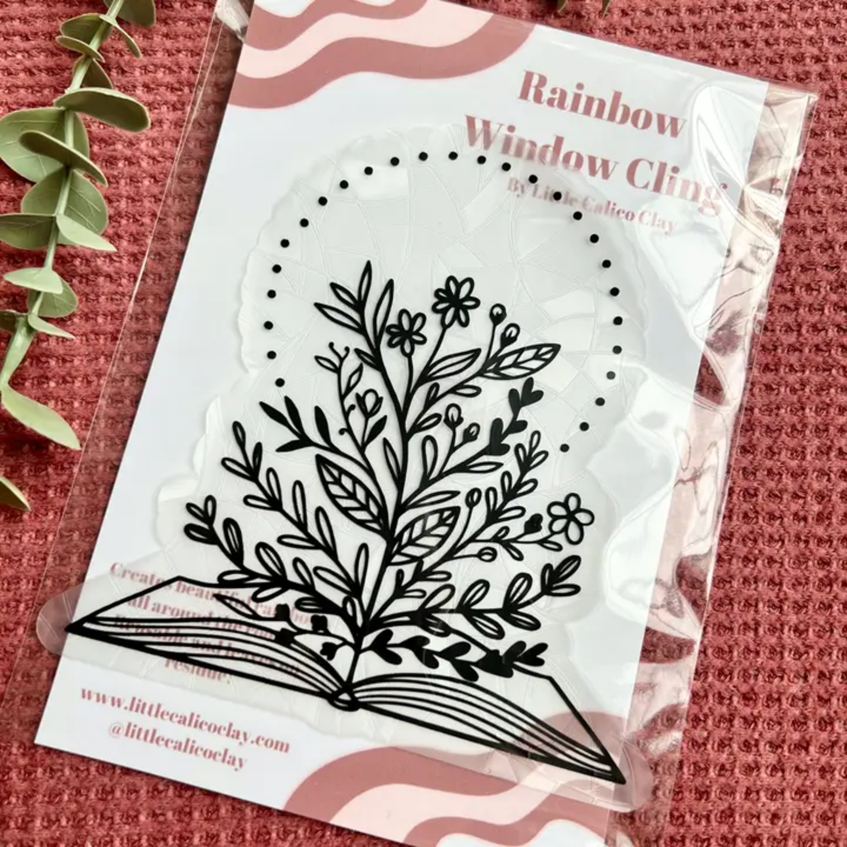 Floral Book Rainbow Suncatcher