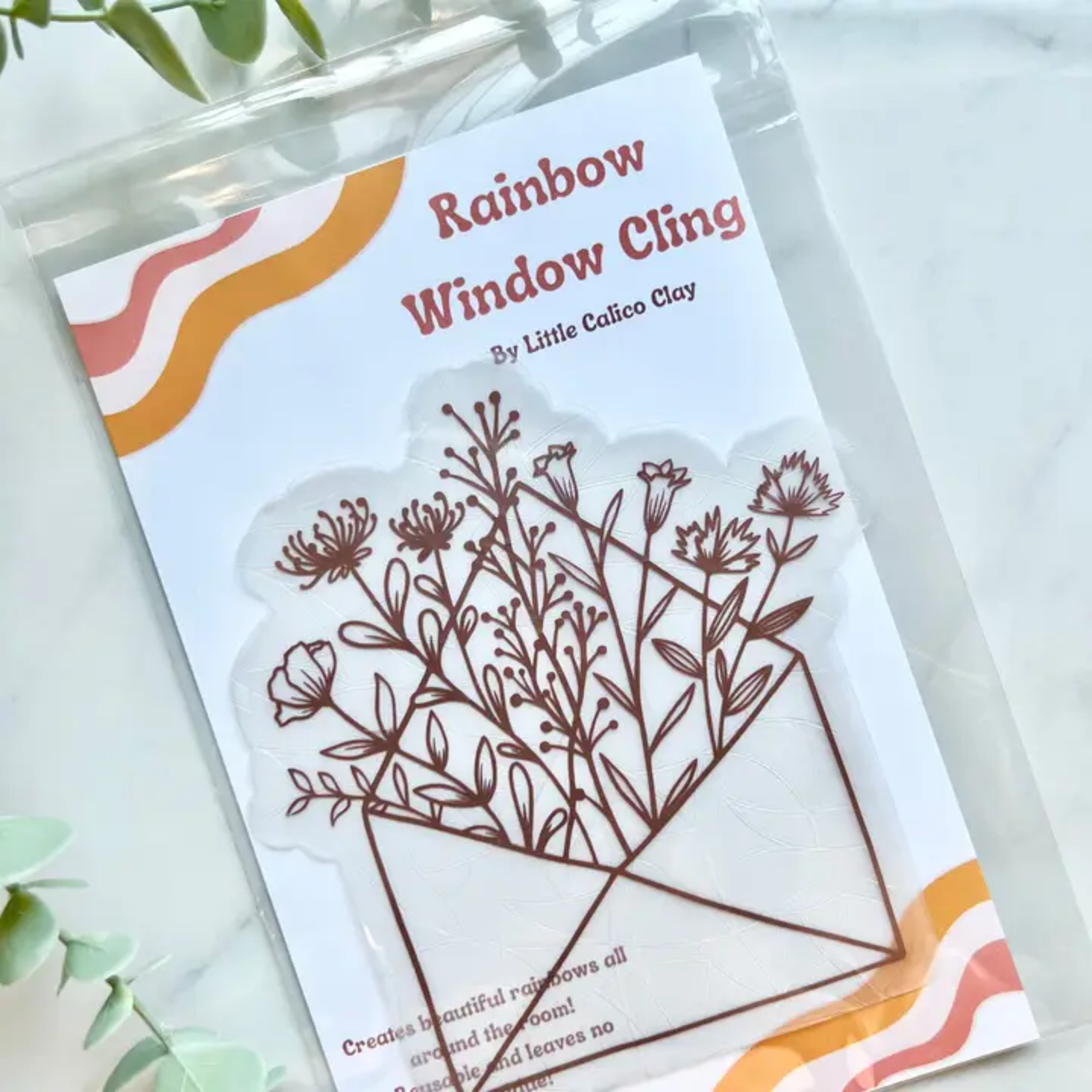 Floral Envelope Rainbow Suncatcher