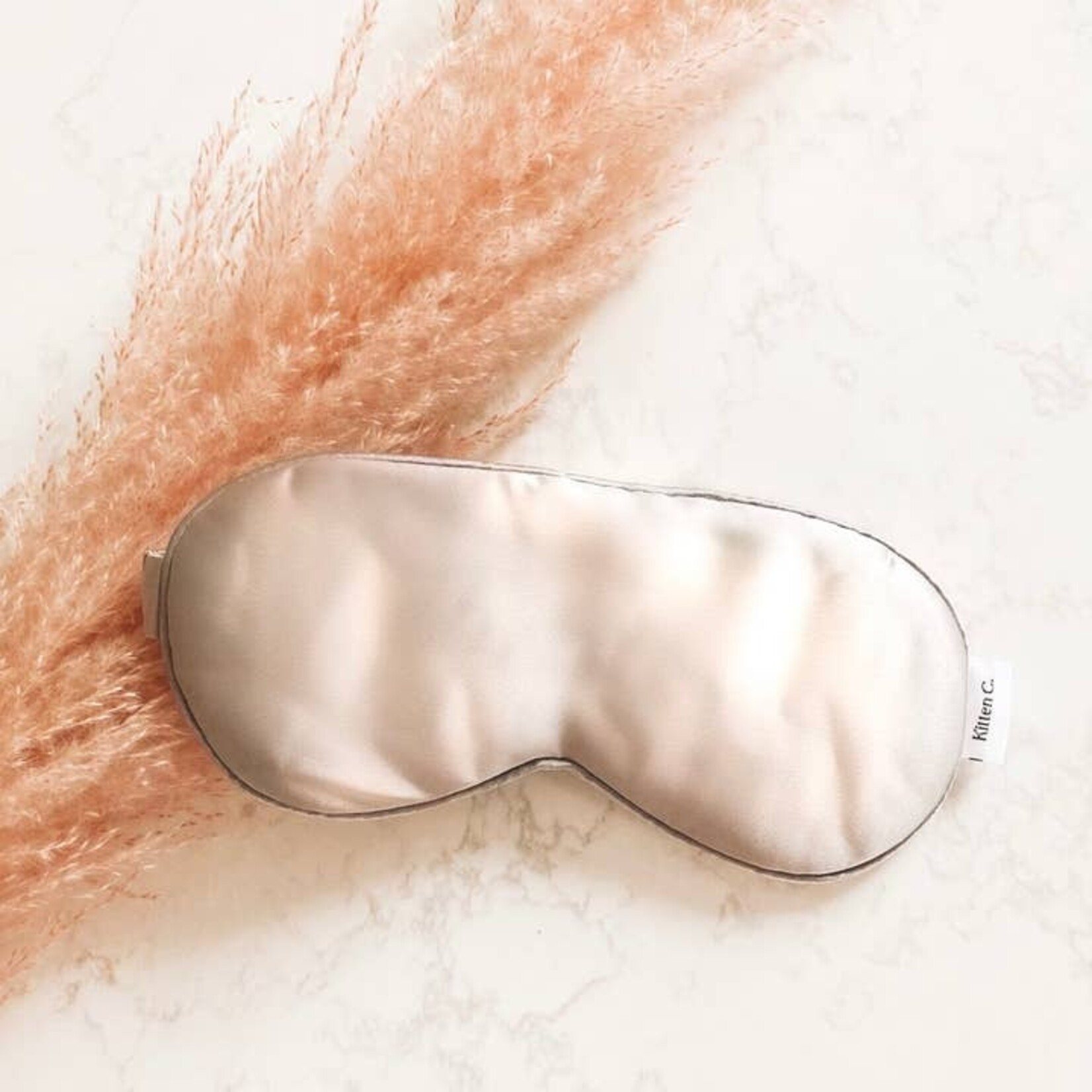 Silver Grey Silk Sleep Mask - 100% Organic