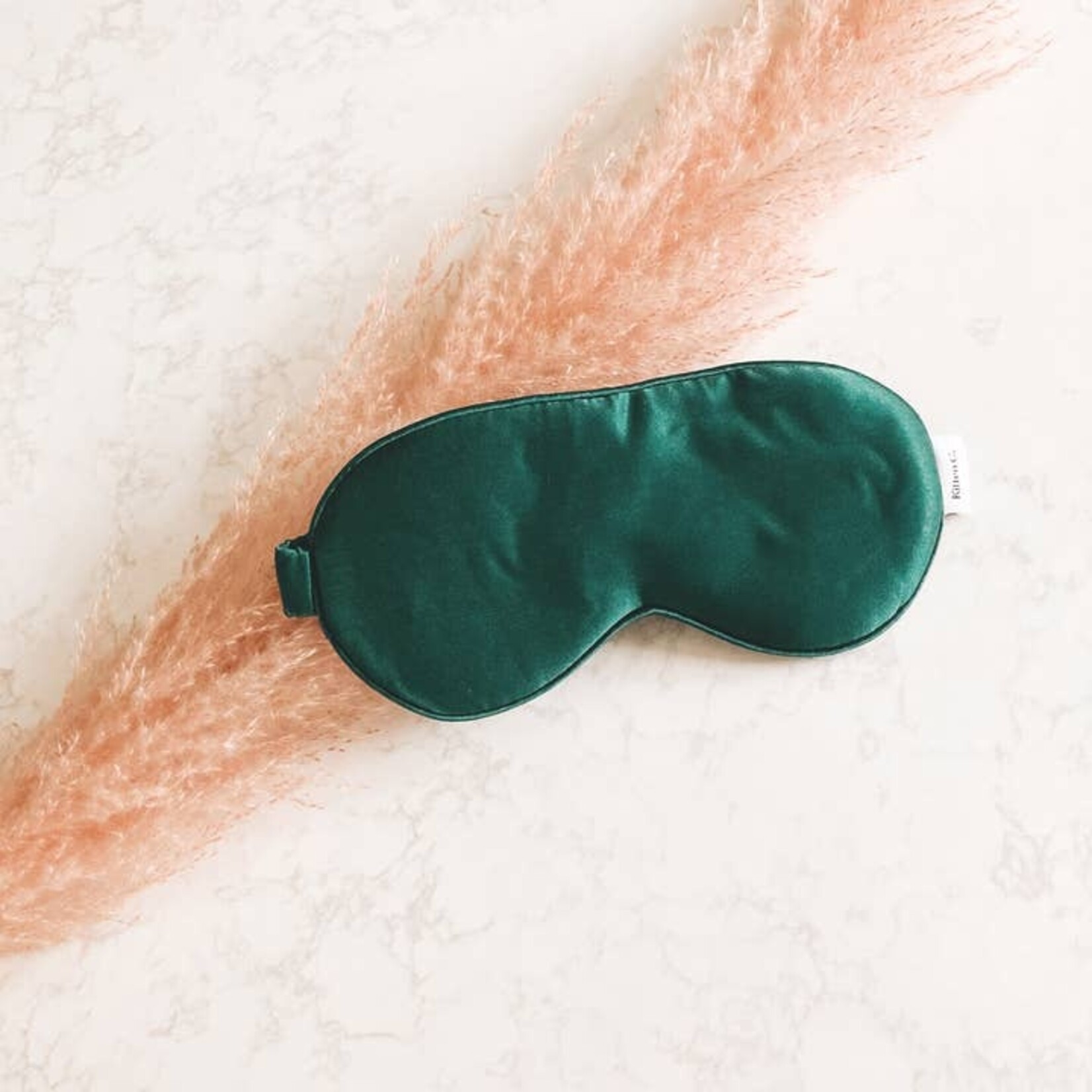 Deep Teal Silk Sleep Mask - 100% Organic