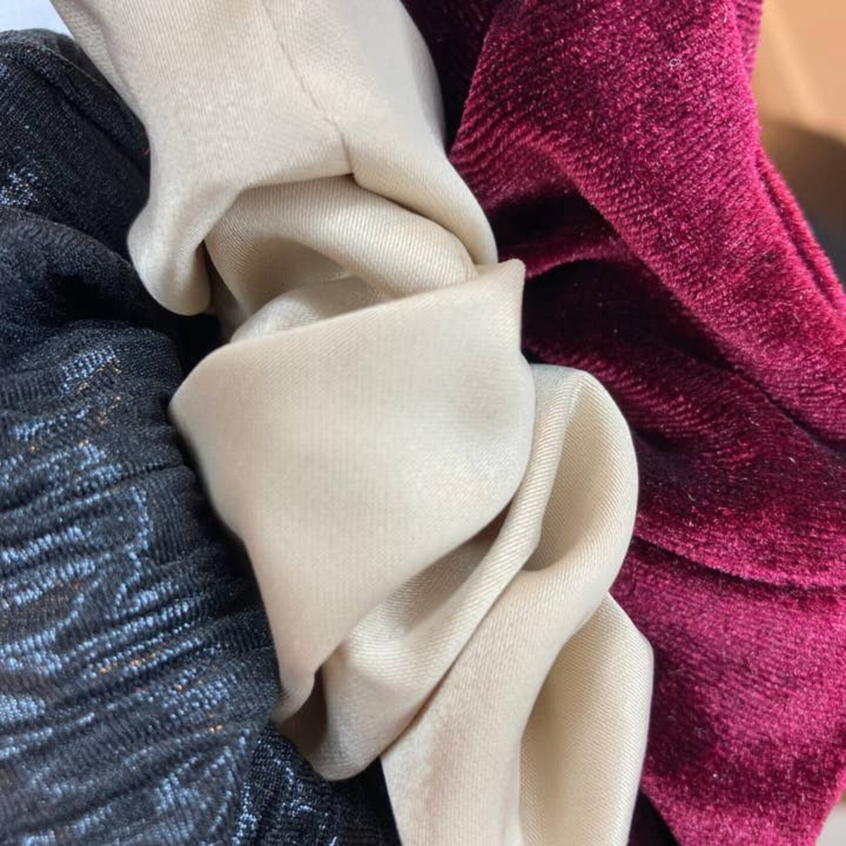 Hair Scrunchie Trio - Festive Red Collection