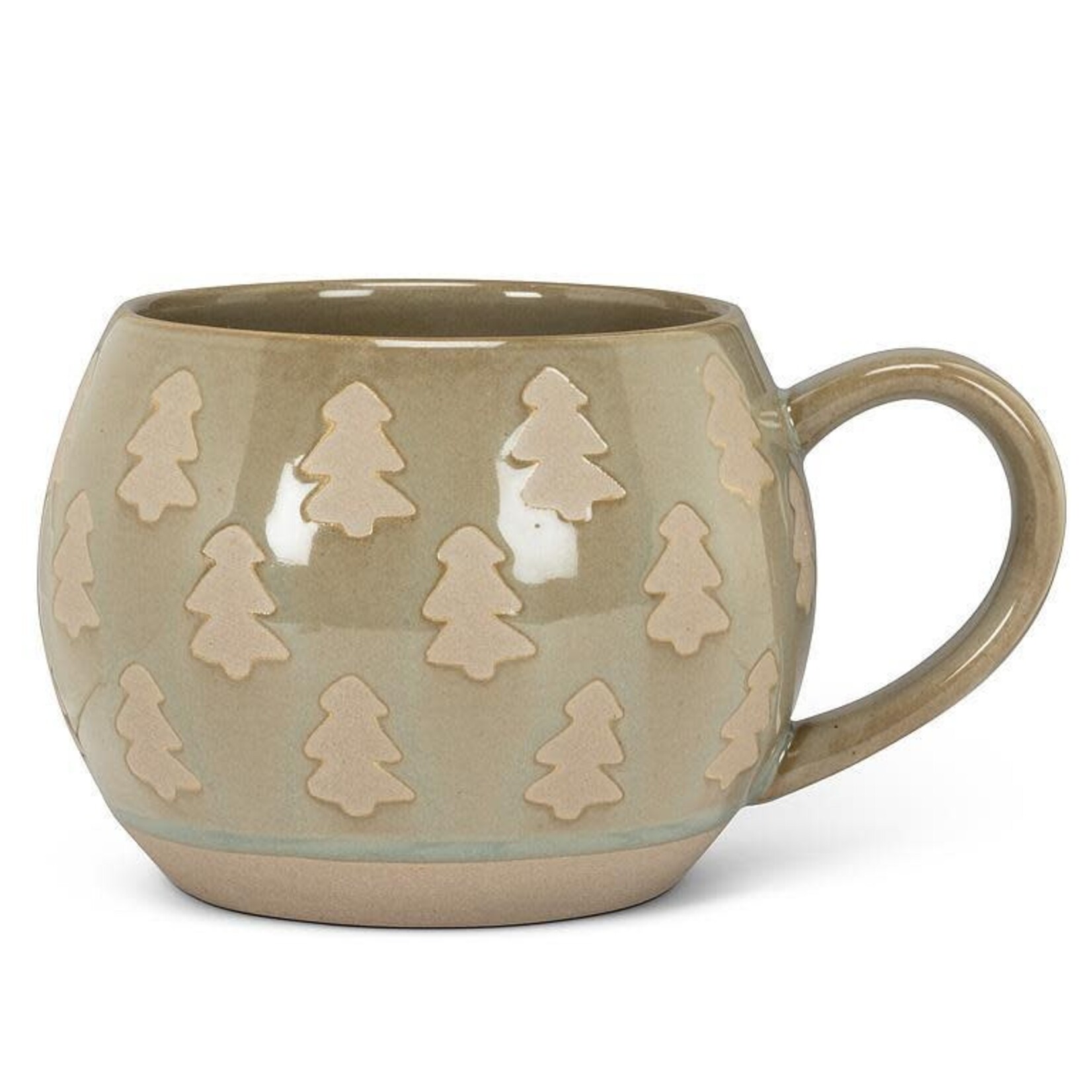 Olive Pine Trees Ball Mug - 16oz