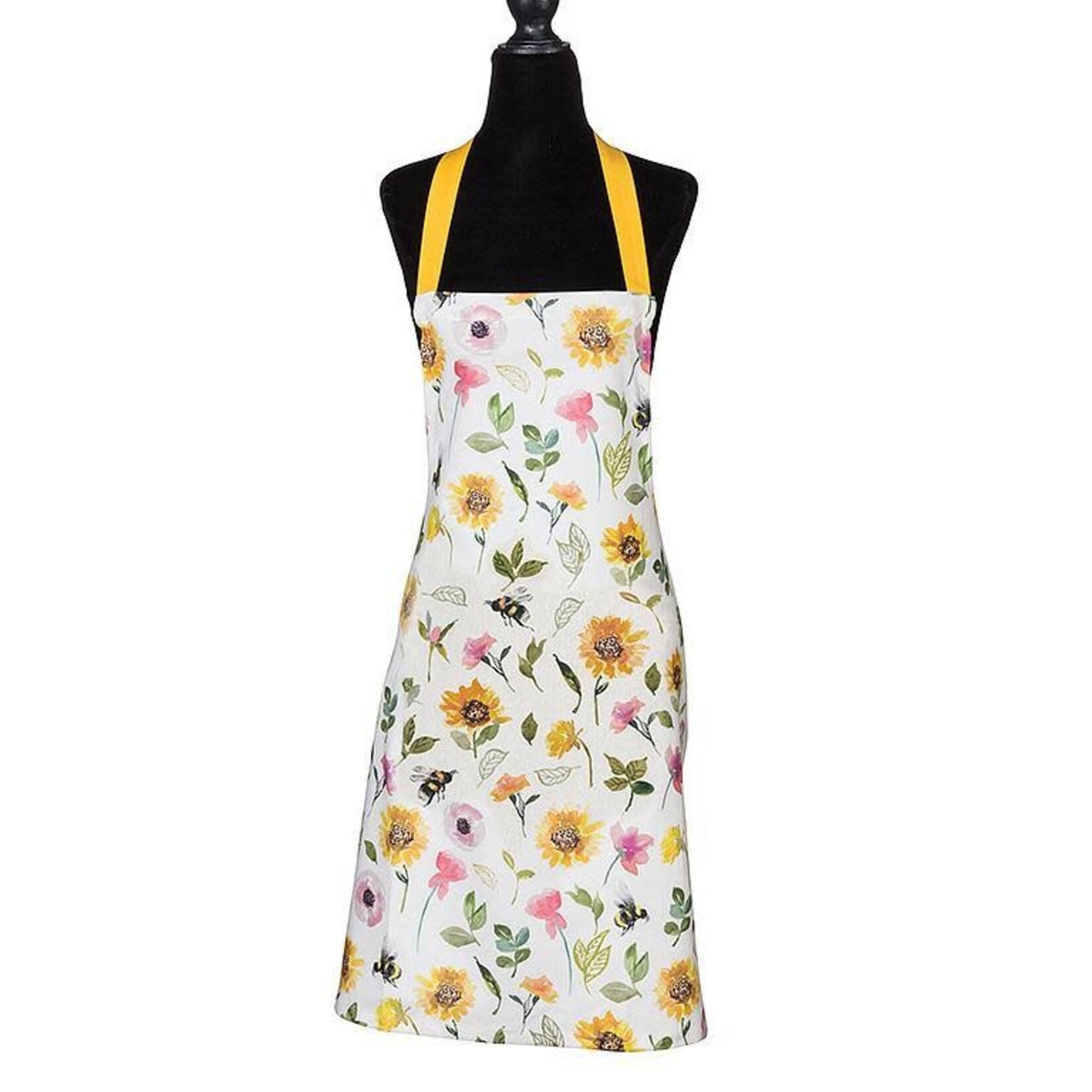 Sunflower & Bees Cotton Apron
