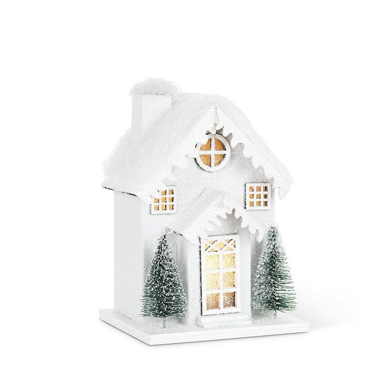 Snowy LED House w Trees
