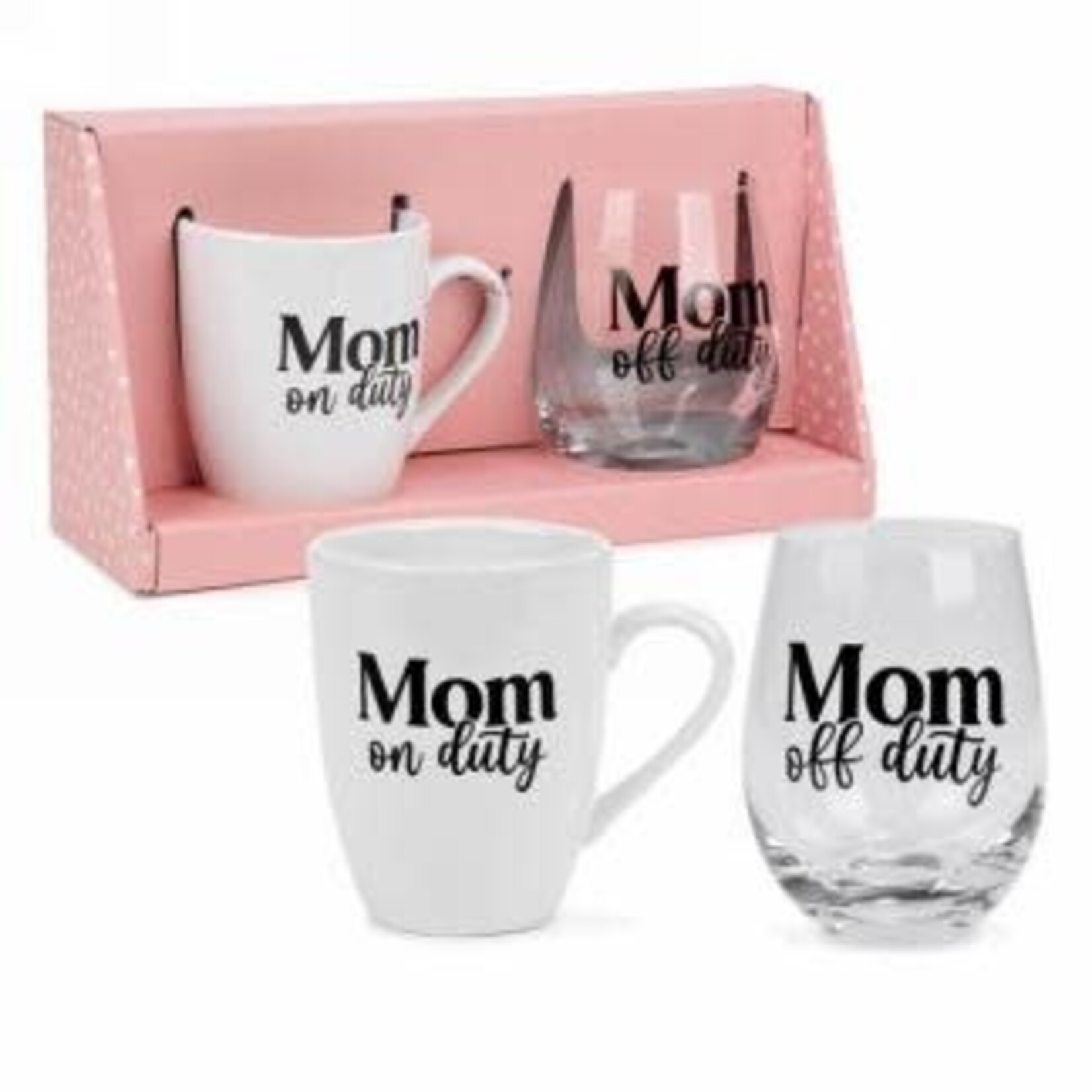 Mom Mug & Wine Gift Set