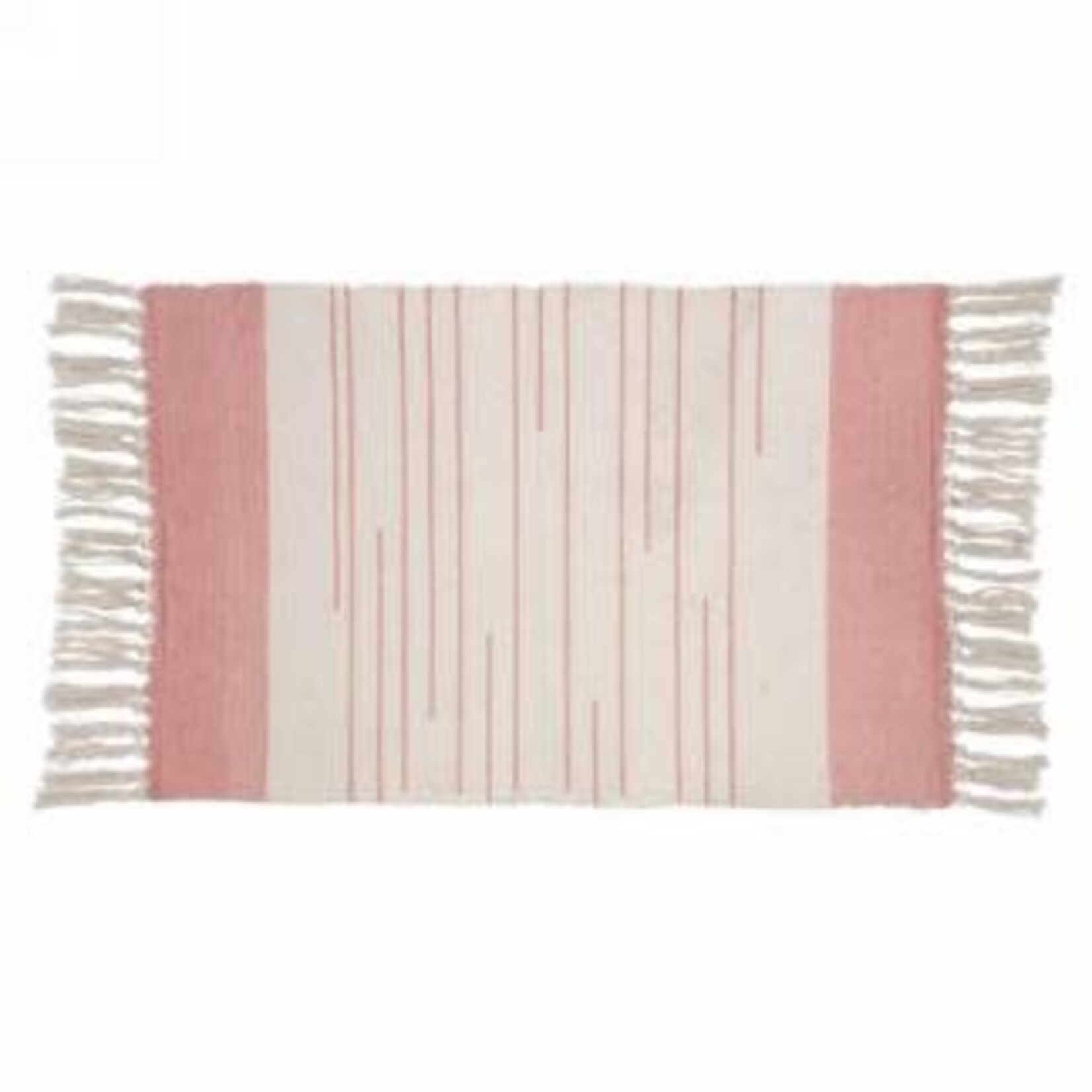 Pink & Natural Stripe Rug