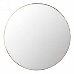 Round Copper Trim Mirror