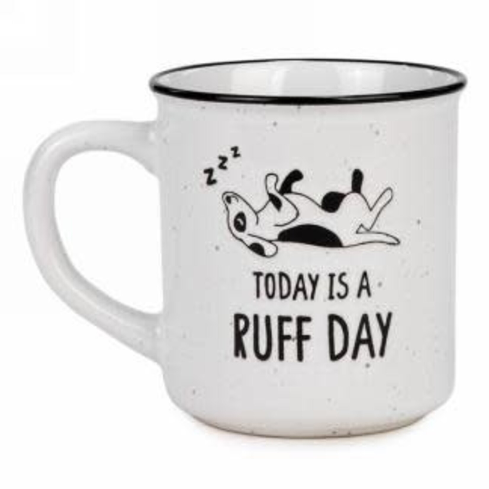 White Speckled Mug - Ruff Day