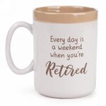 White & Tan Mug - When You're Retired