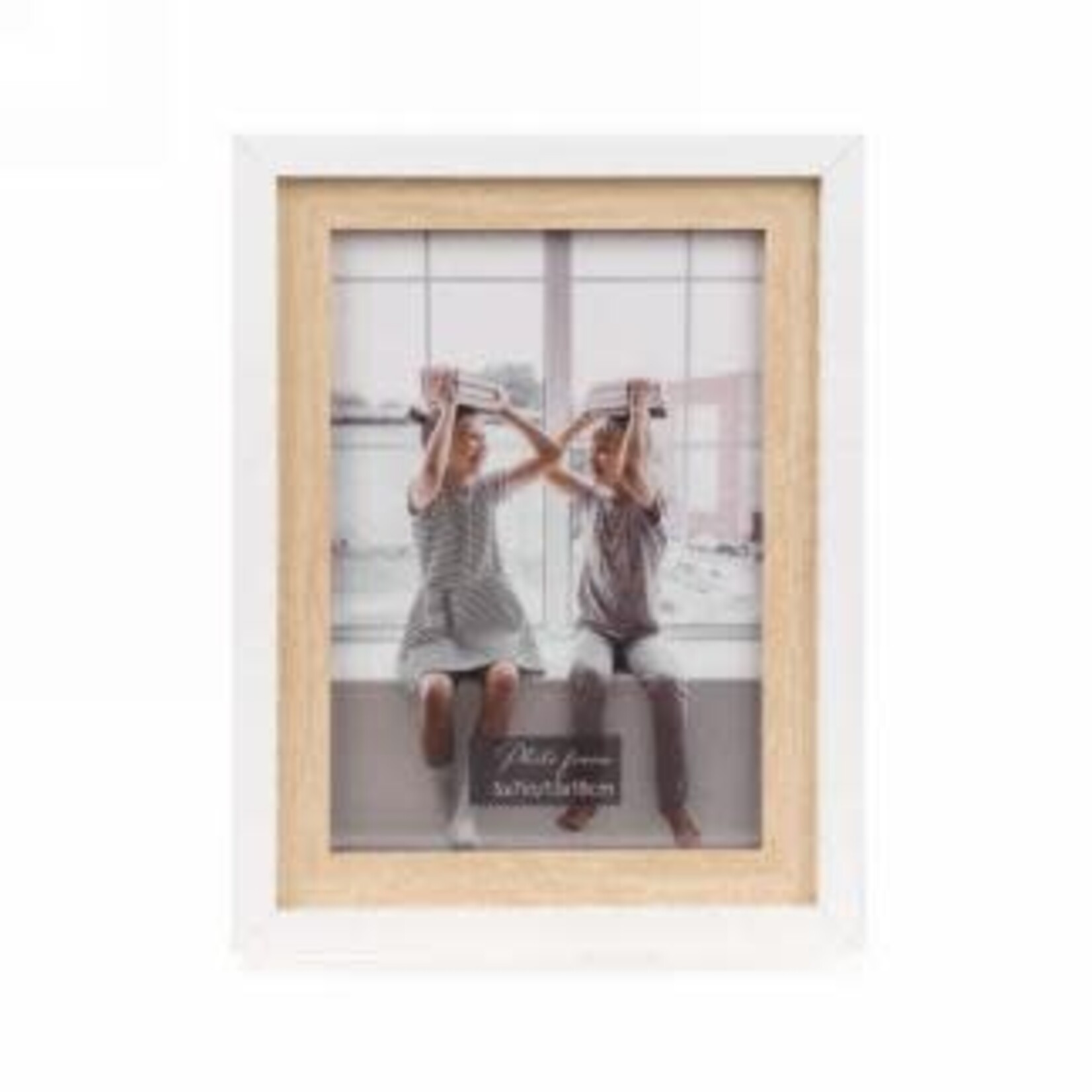 White & Natural Picture Frame - 5x7