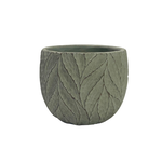 Green Planter w Vine Pattern