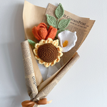 Summer Sun Crochet Flower Bouquet