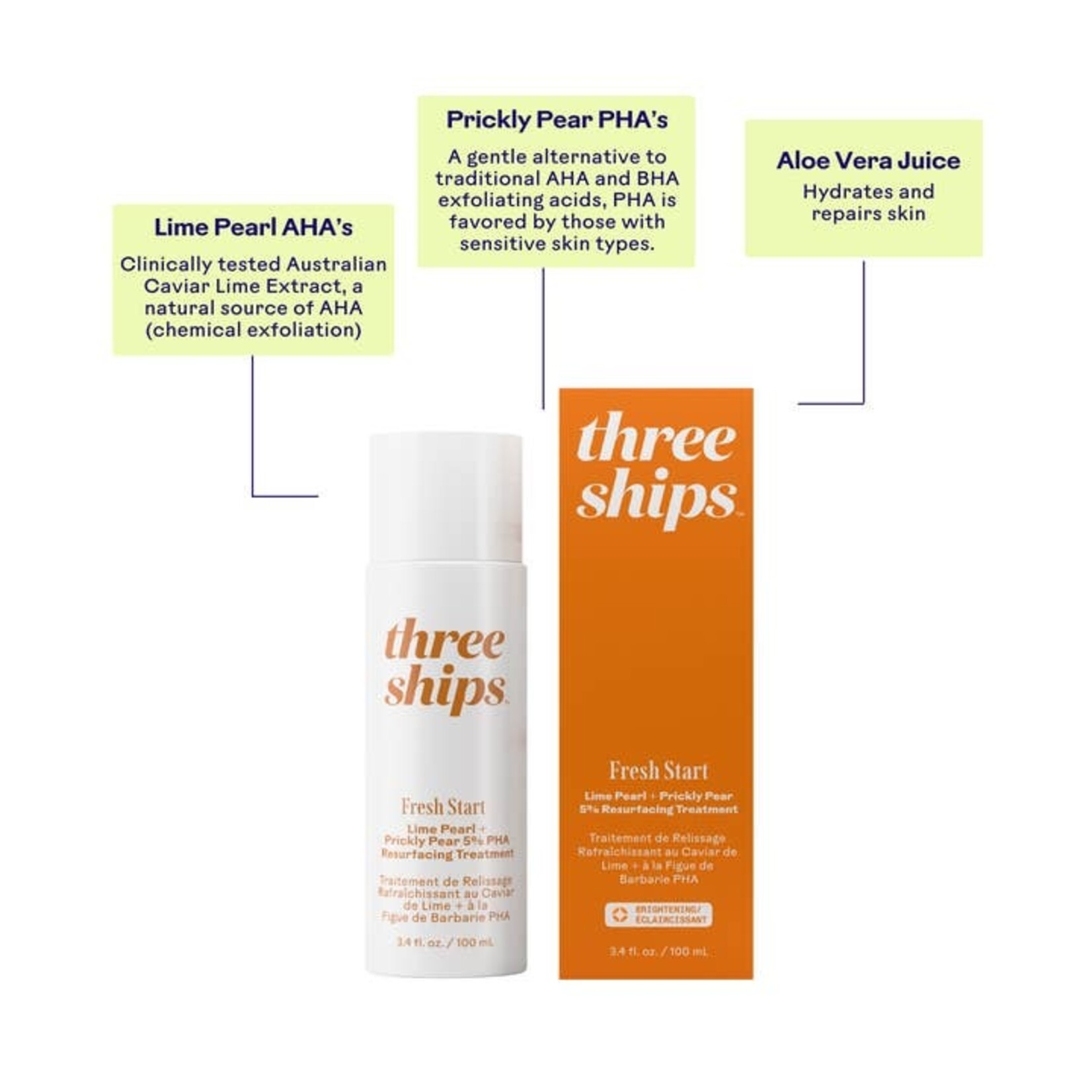 Fresh Start Lime Pearl + Prickly Pear 5% Pha Resurfacing Treatment