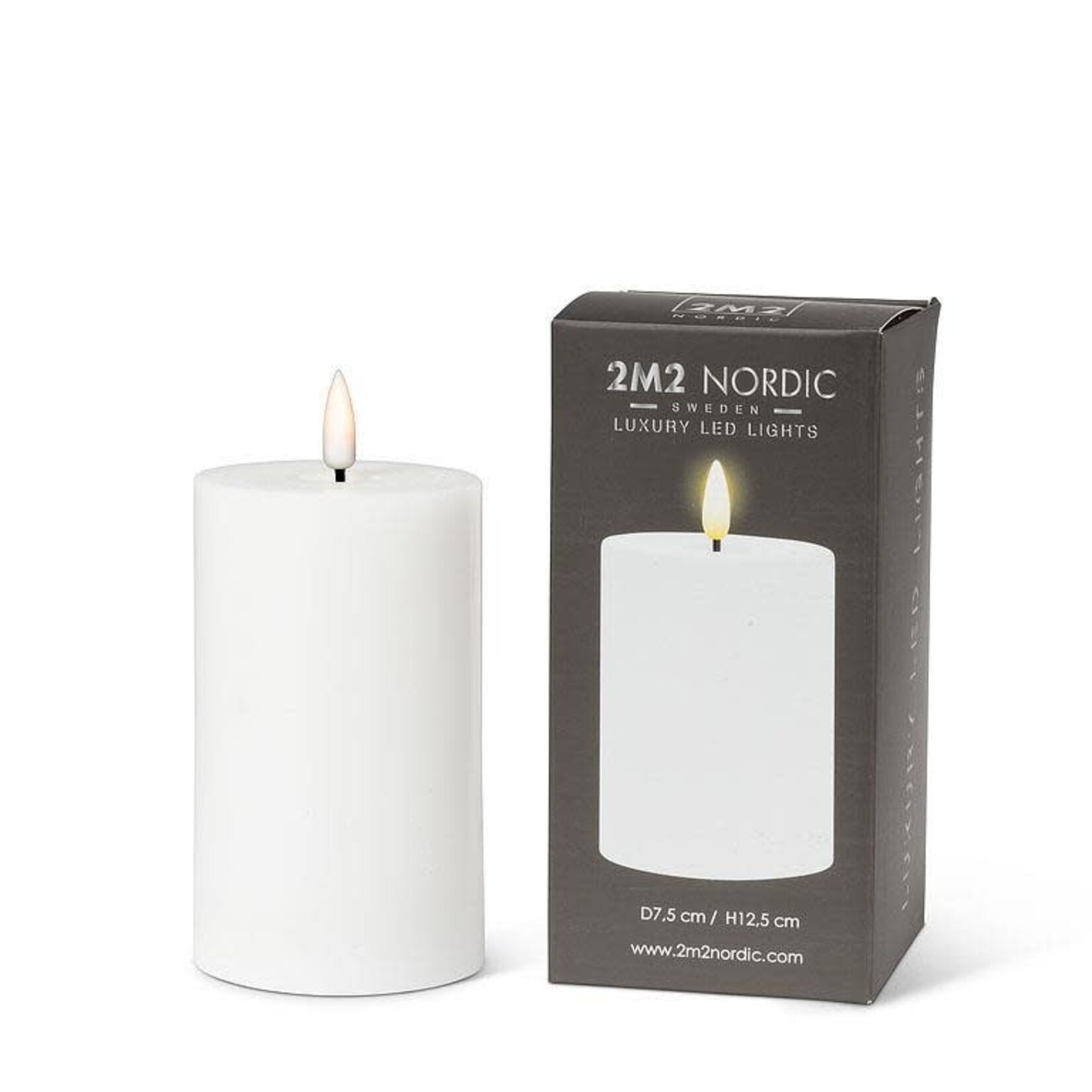White LED Pillar Candle - 3x5