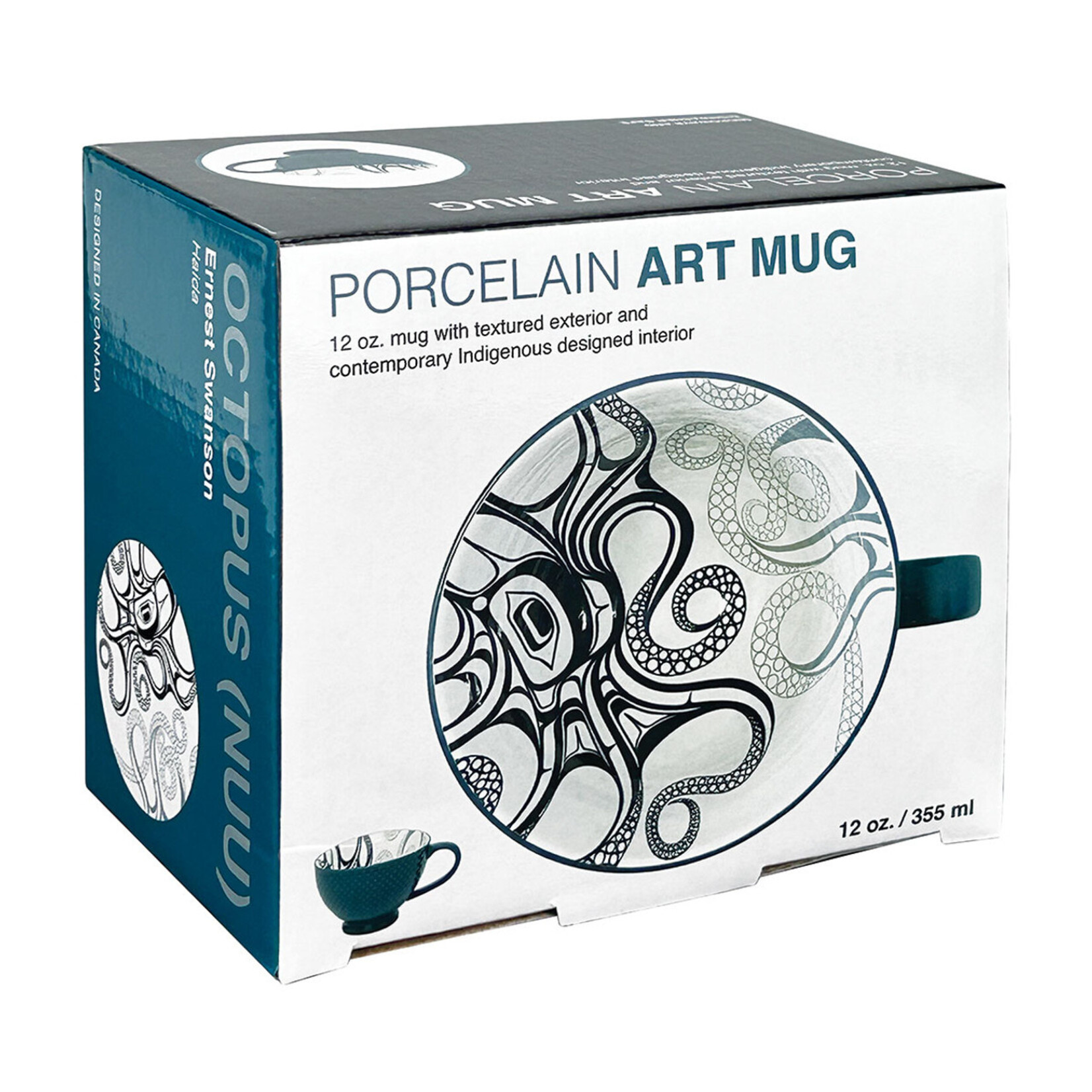 Octopus Porcelain Mug - Ernest Swanson