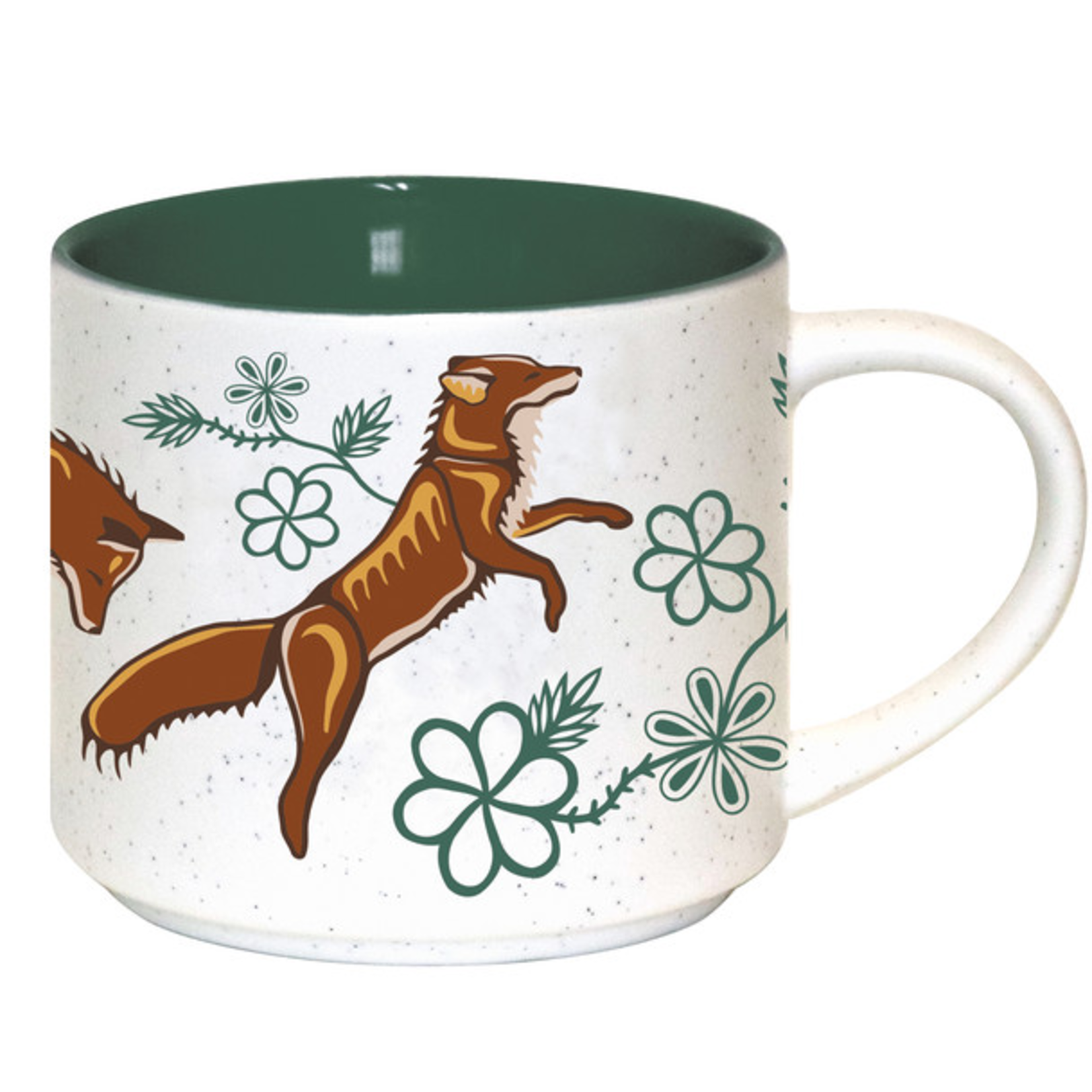 Floral Foxes Ceramic Mug - Storm Angeconeb