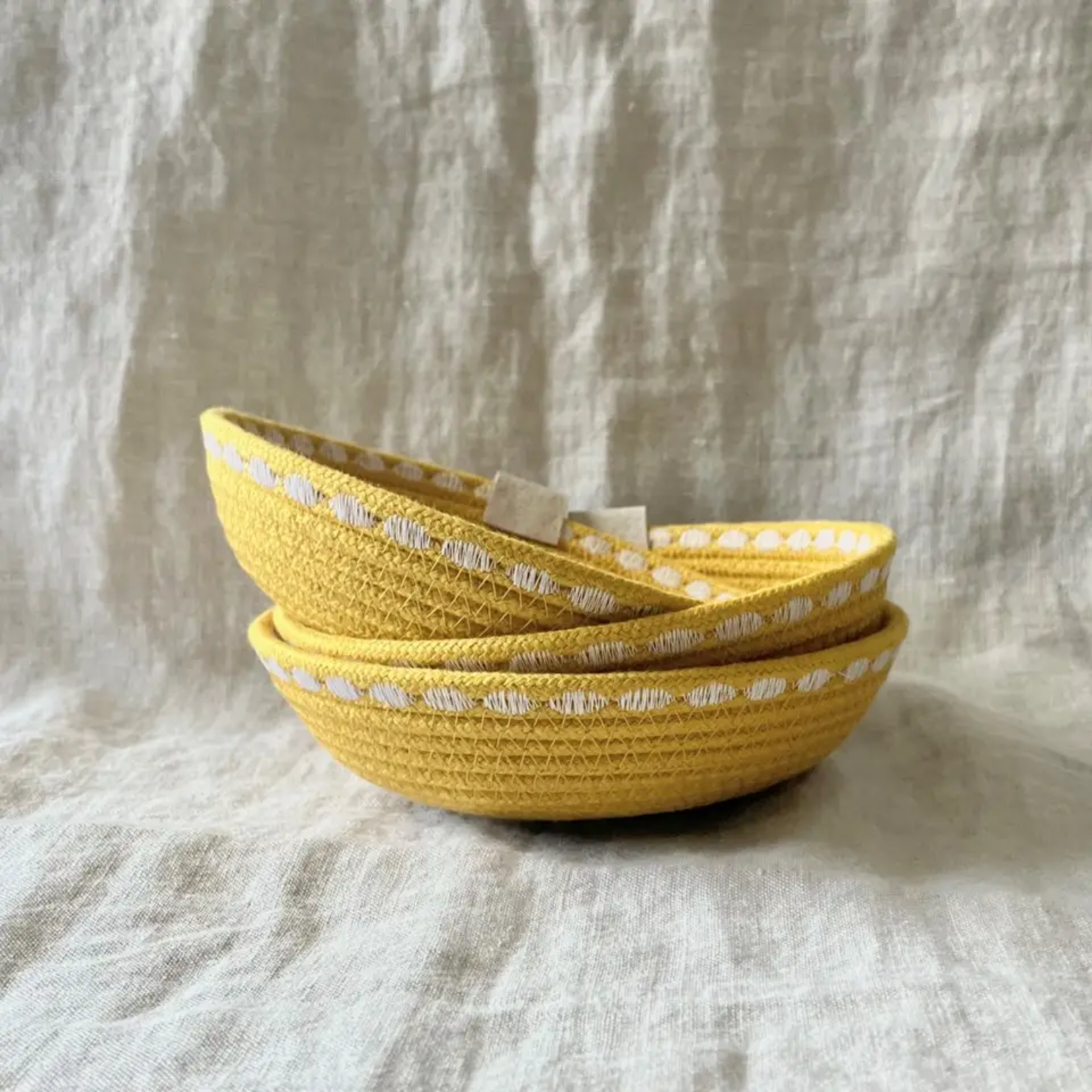 Yellow Trinket Rope Bowl