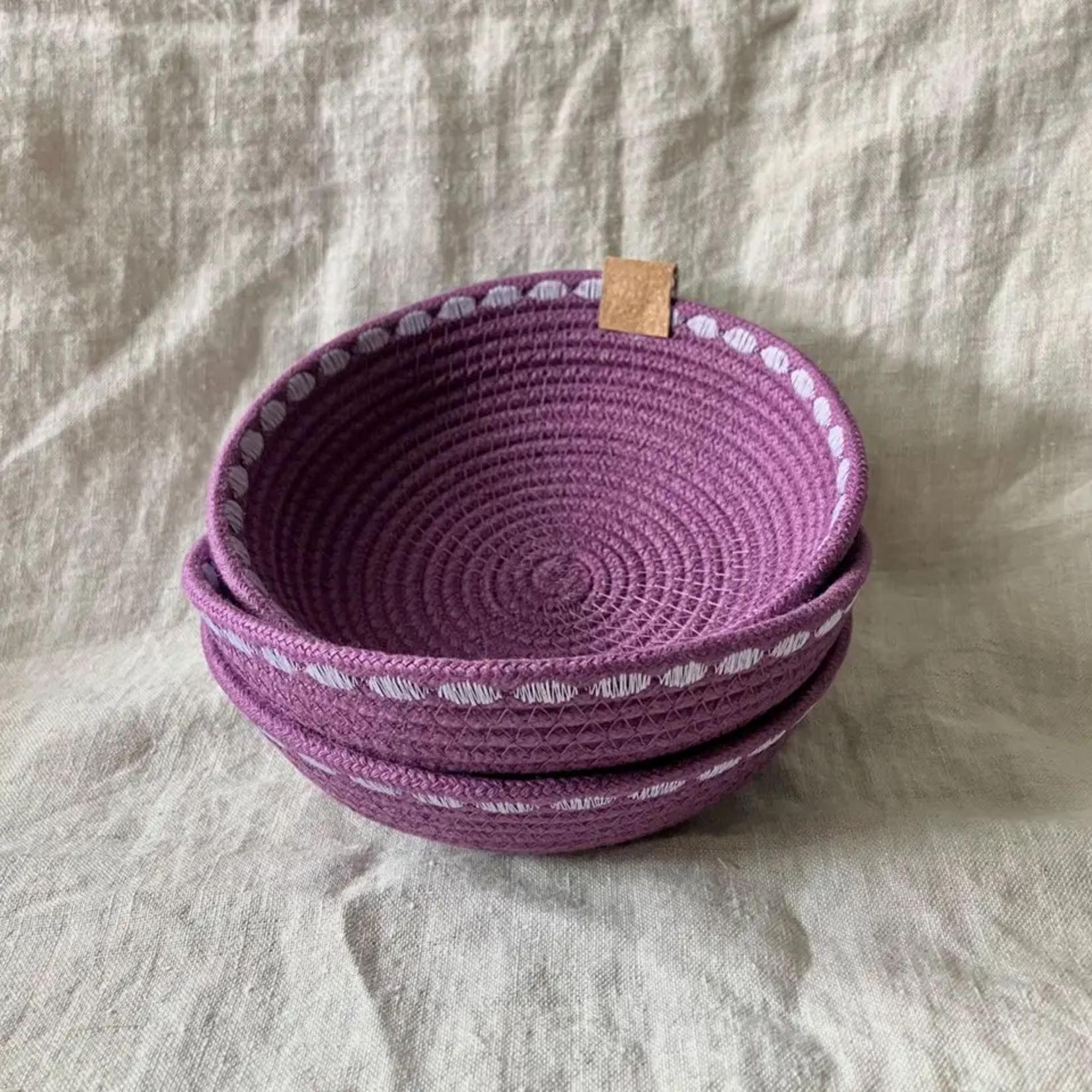 Purple Trinket Rope Bowl