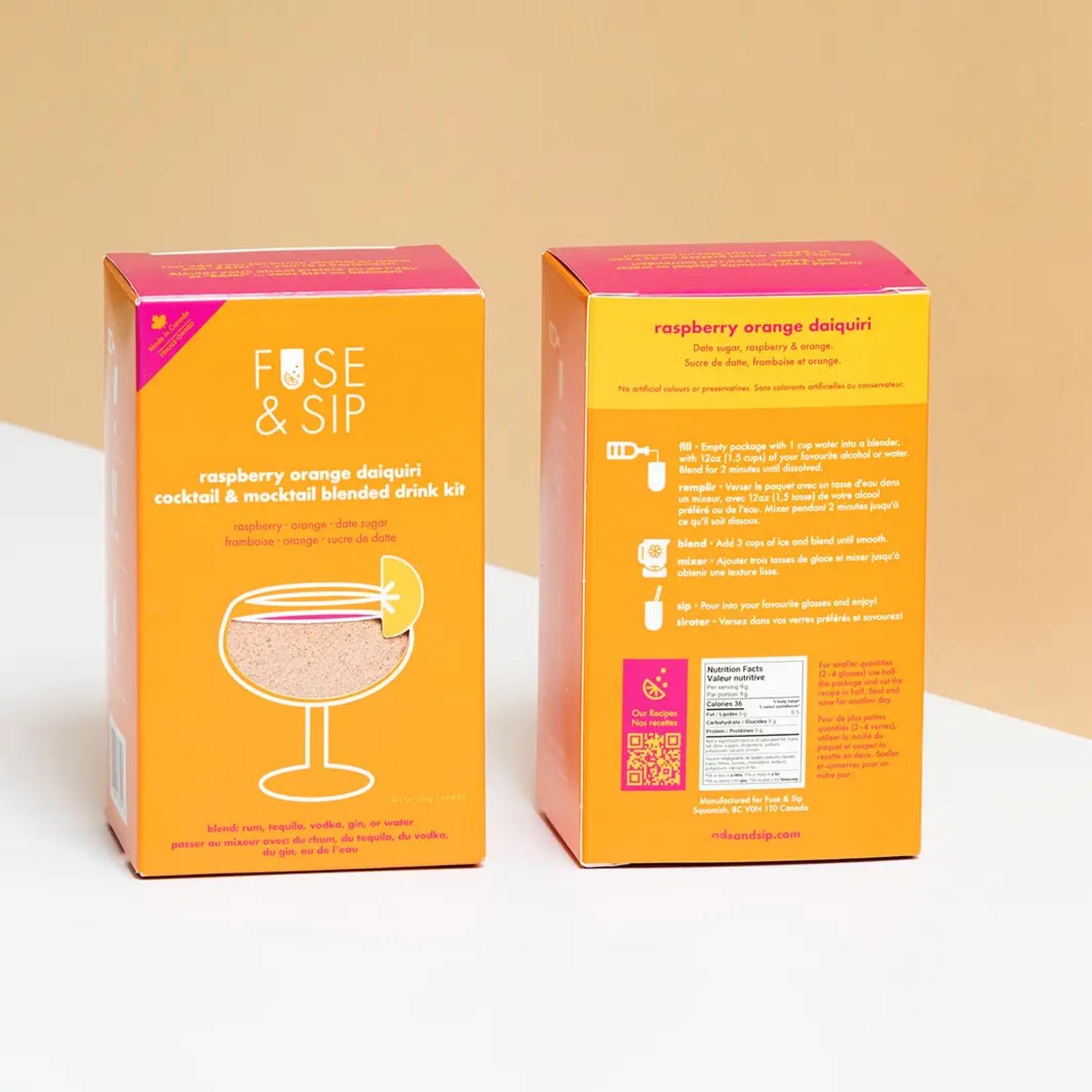 Raspberry Orange Daiquiri - Blended Drink Mix