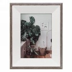 Brown & White Picture Frame - 5x7