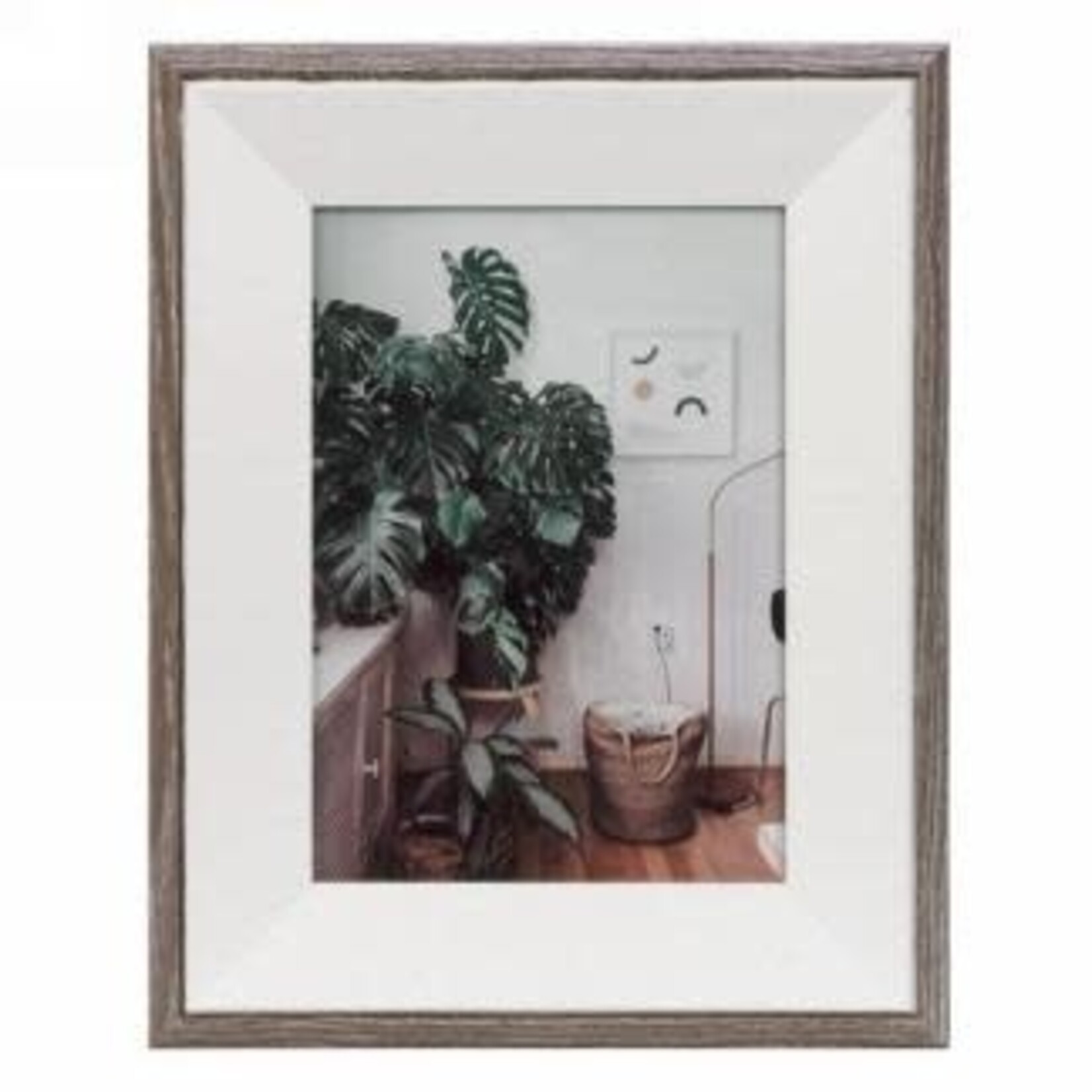 Brown & White Picture Frame - 5x7