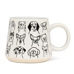 Oversized Dog Drawing Mug - 17oz