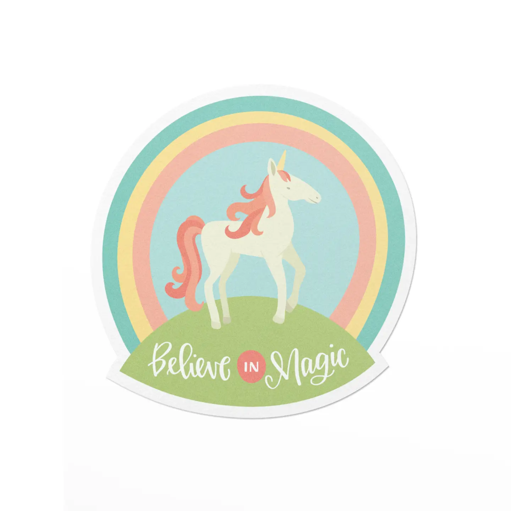 Believe in Magic Unicorn Vinyl Sticker