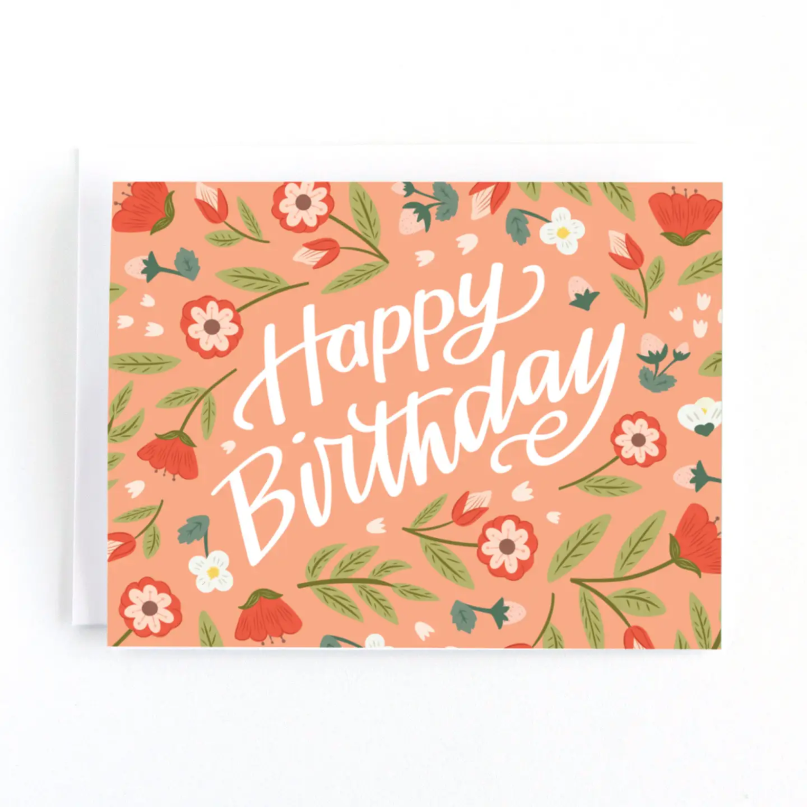 Happy Birthday Floral Card