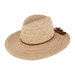 Wide Brim Natural Straw Hat - Sawtell