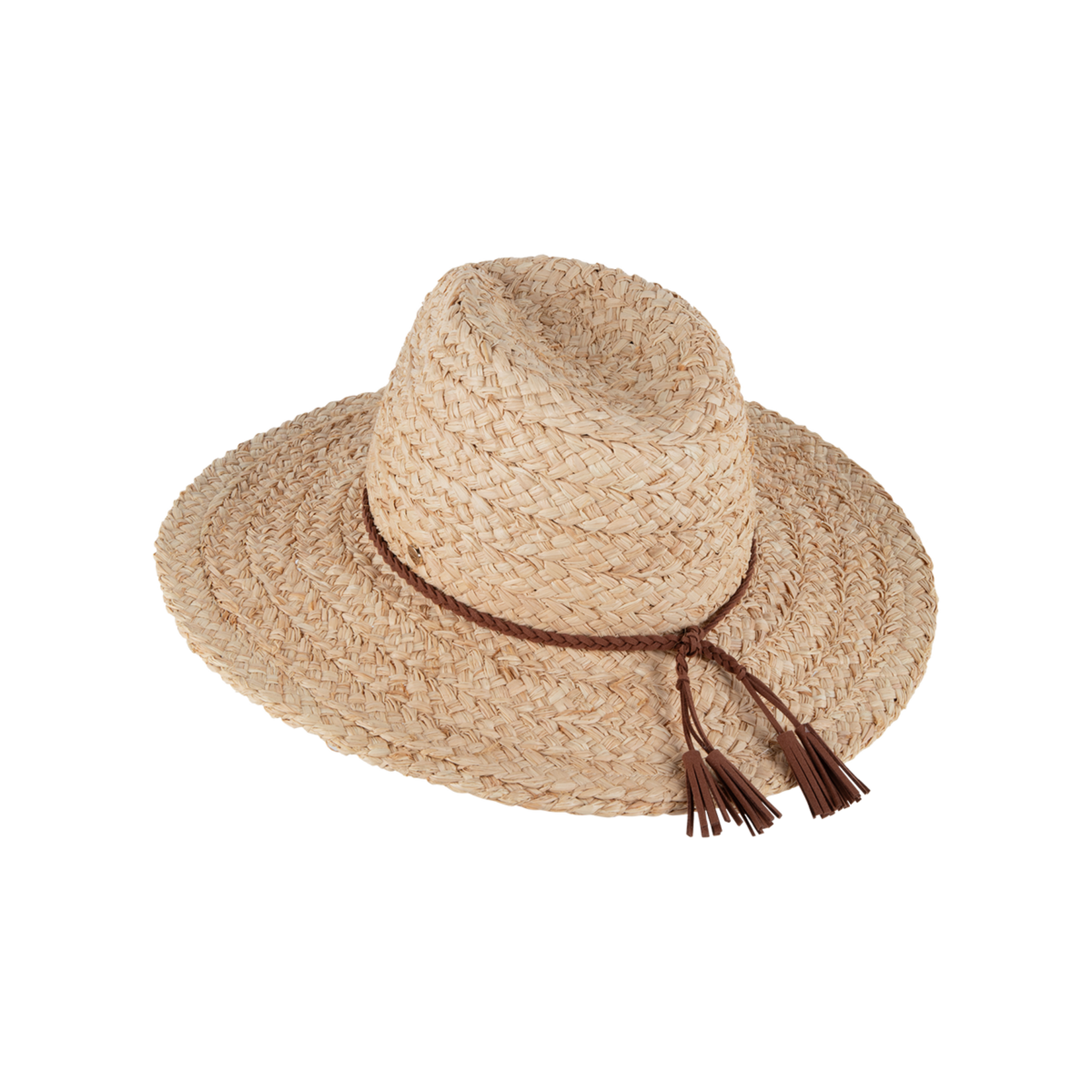 Wide Brim Natural Straw Hat - Sawtell