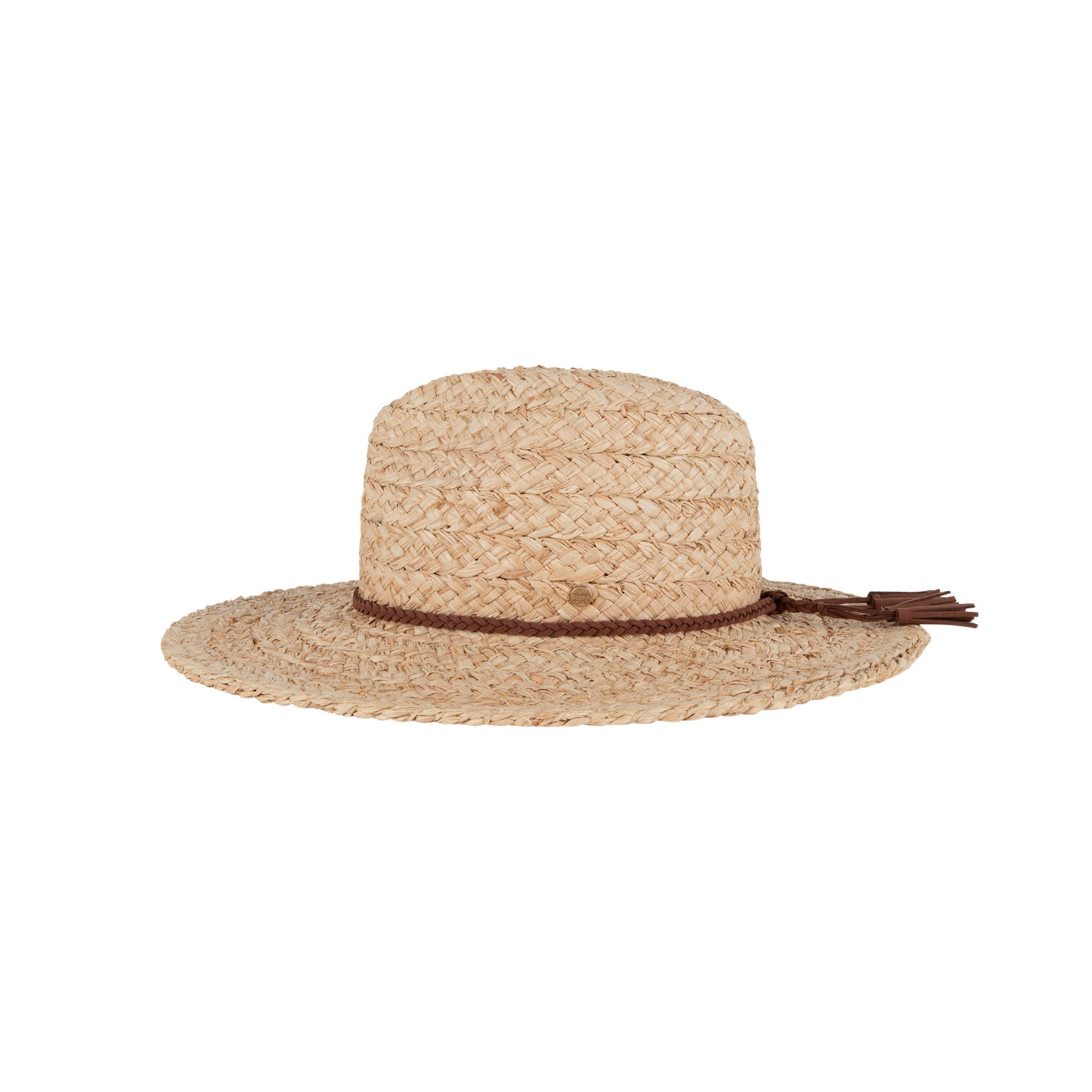 Wide Brim Natural Straw Hat - Sawtell