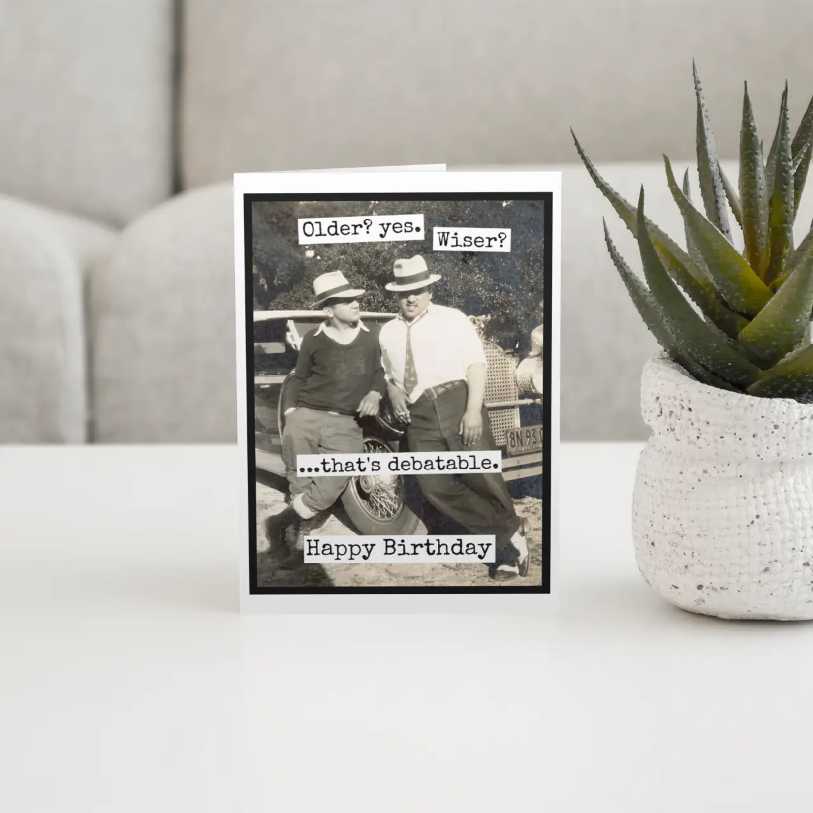 Older? Yes. Wiser? Debatable Birthday Card