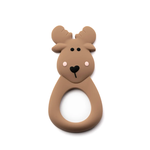 Brown Silicone Moose Teether
