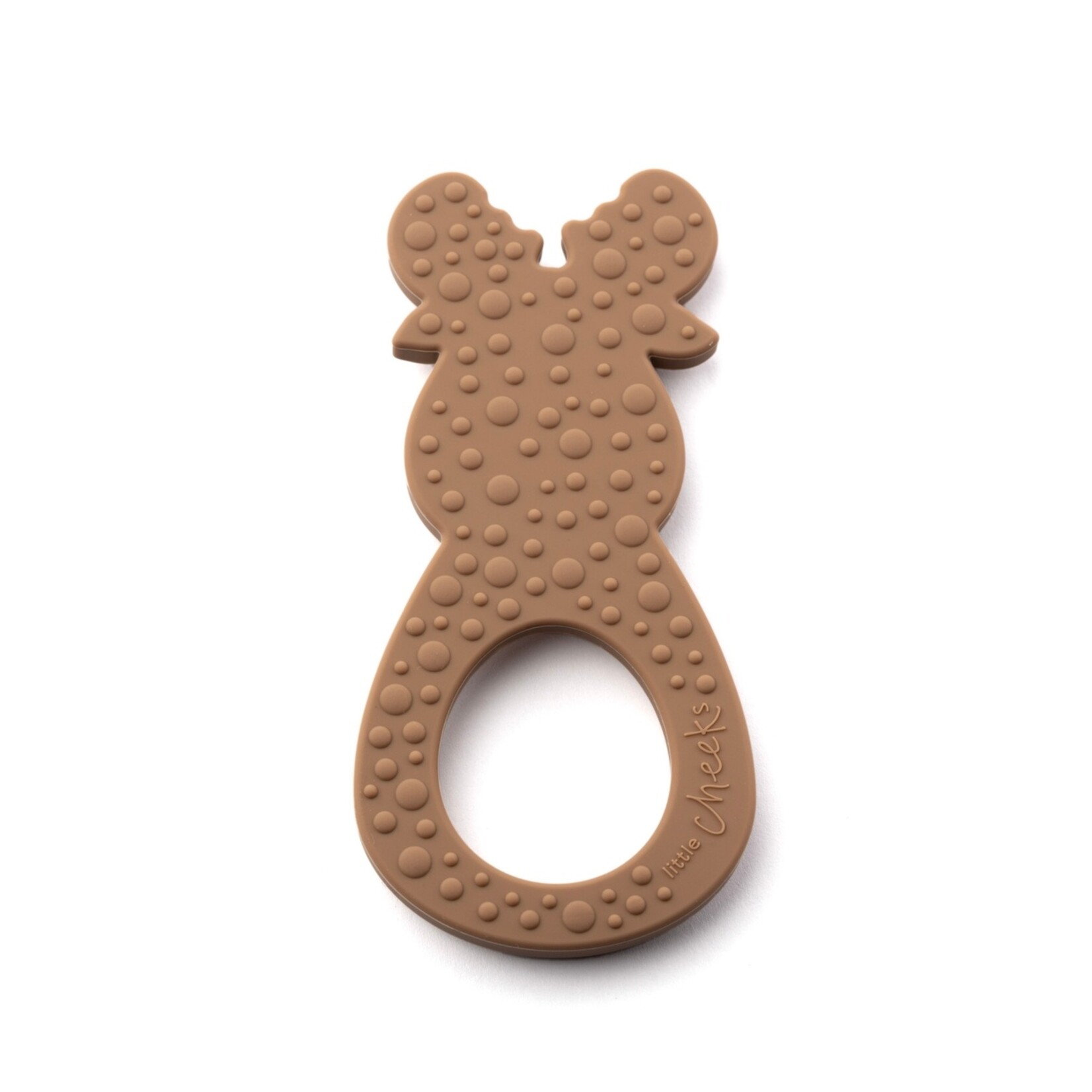 Brown Silicone Moose Teether