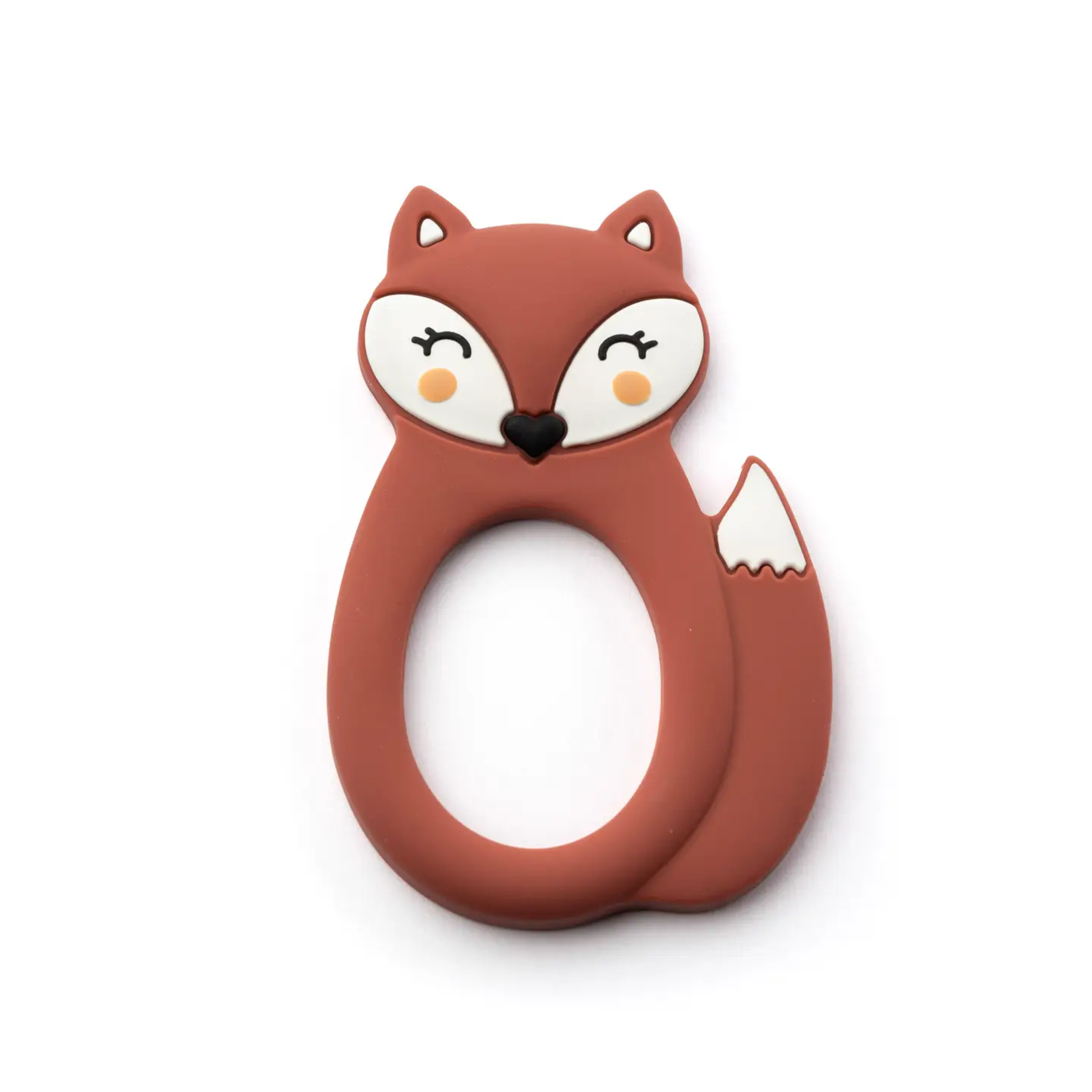 Rust Fox Silicone Teether