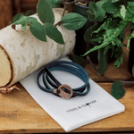 Black Leather Wrap Bracelet