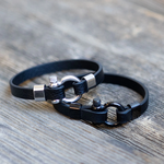 Leather Bracelet w Screw Fastener