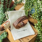 Brown Leather Cuff Bracelet