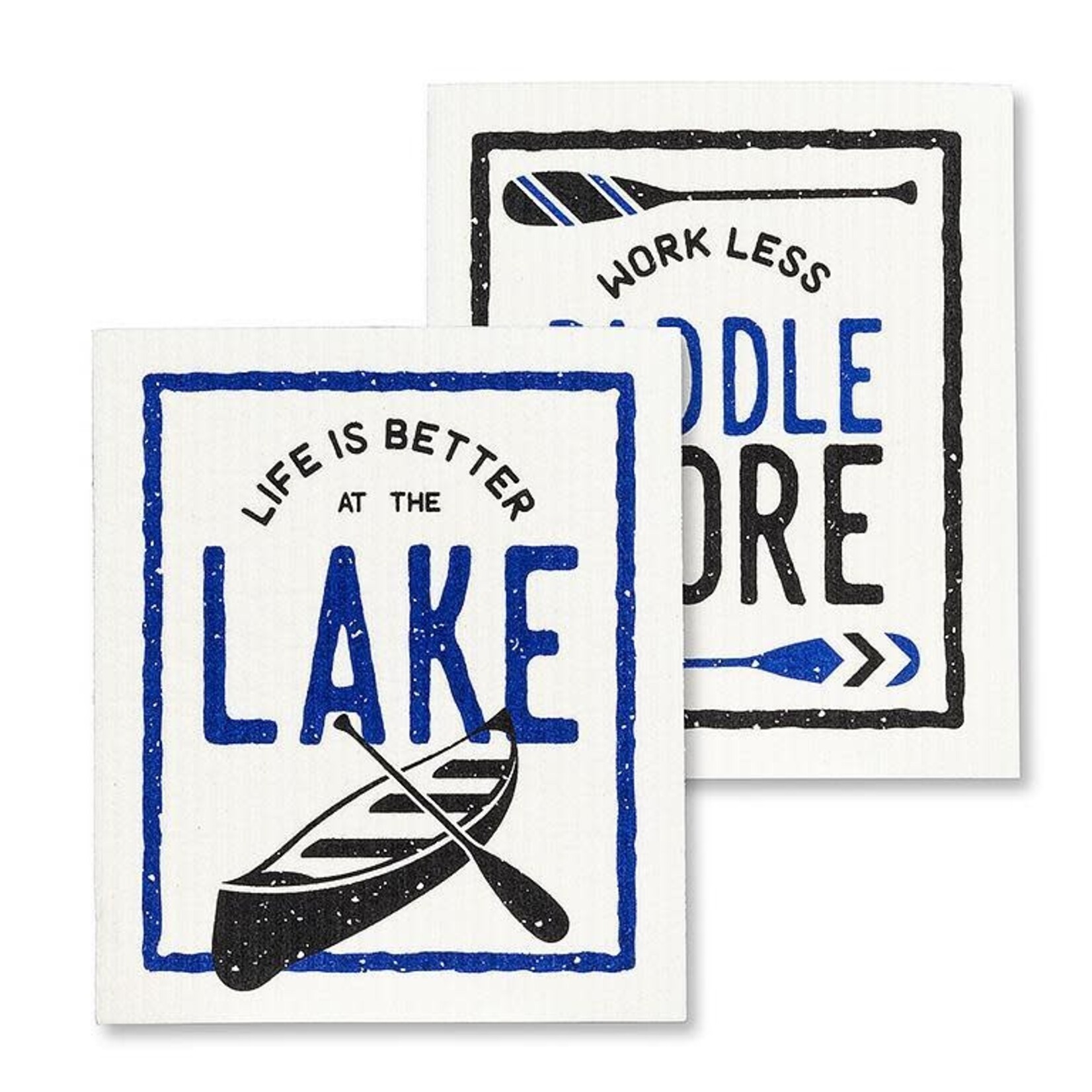 Better At The Lake Swedish Dishcloths - Set of 2