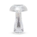 LED Ribbed Mushroom Table Light
