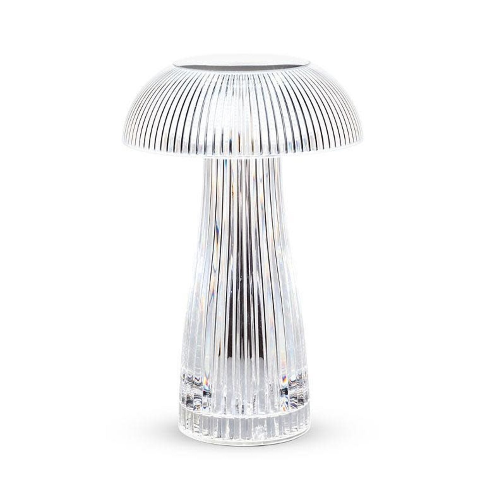 LED Ribbed Mushroom Table Light