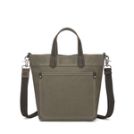 Small Waxed Canvas Tote - Green