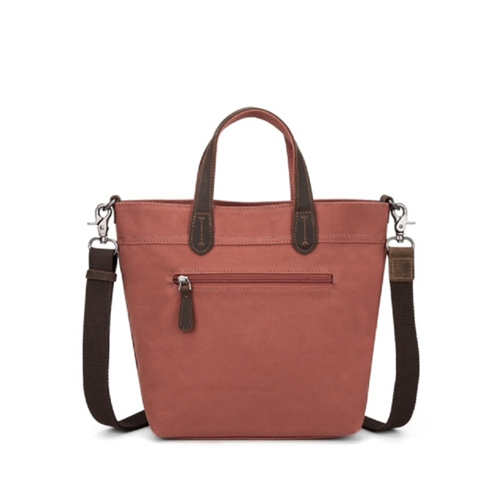 Small Waxed Canvas Tote - Green